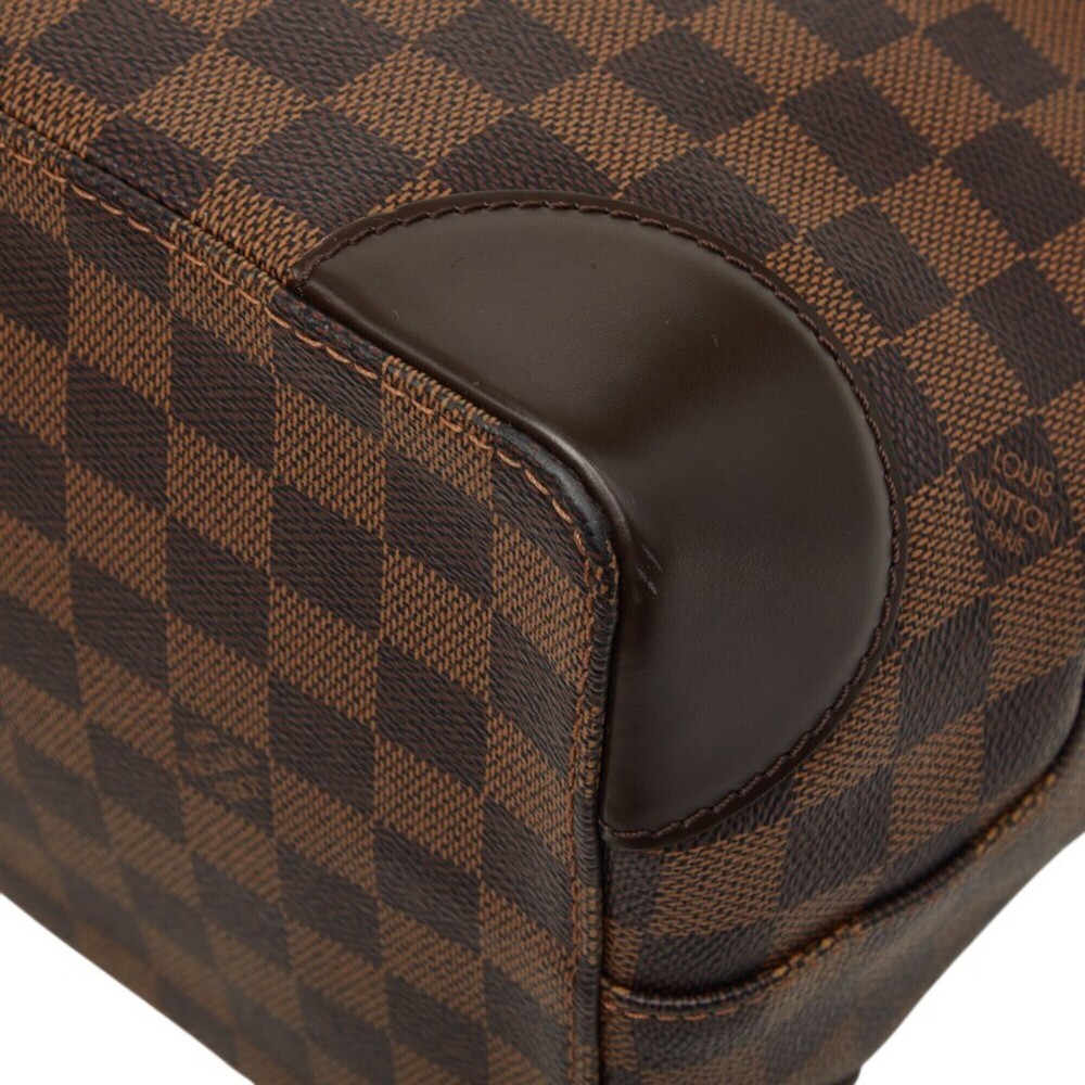LOUIS VUITTON Brown Damier Leather Tote Bag - Picture 7 of 16